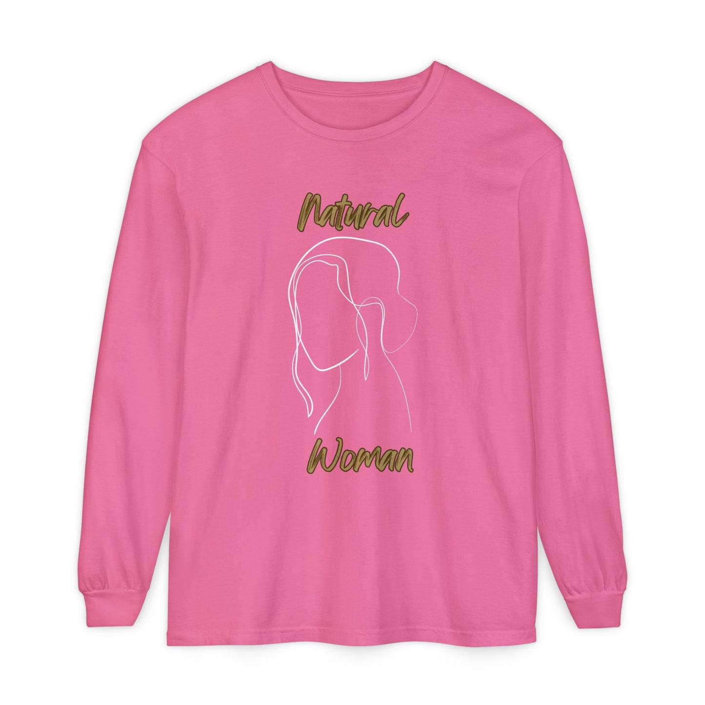 Natural Woman Hanging Hair (WL)  Long Sleeve T-Shirt