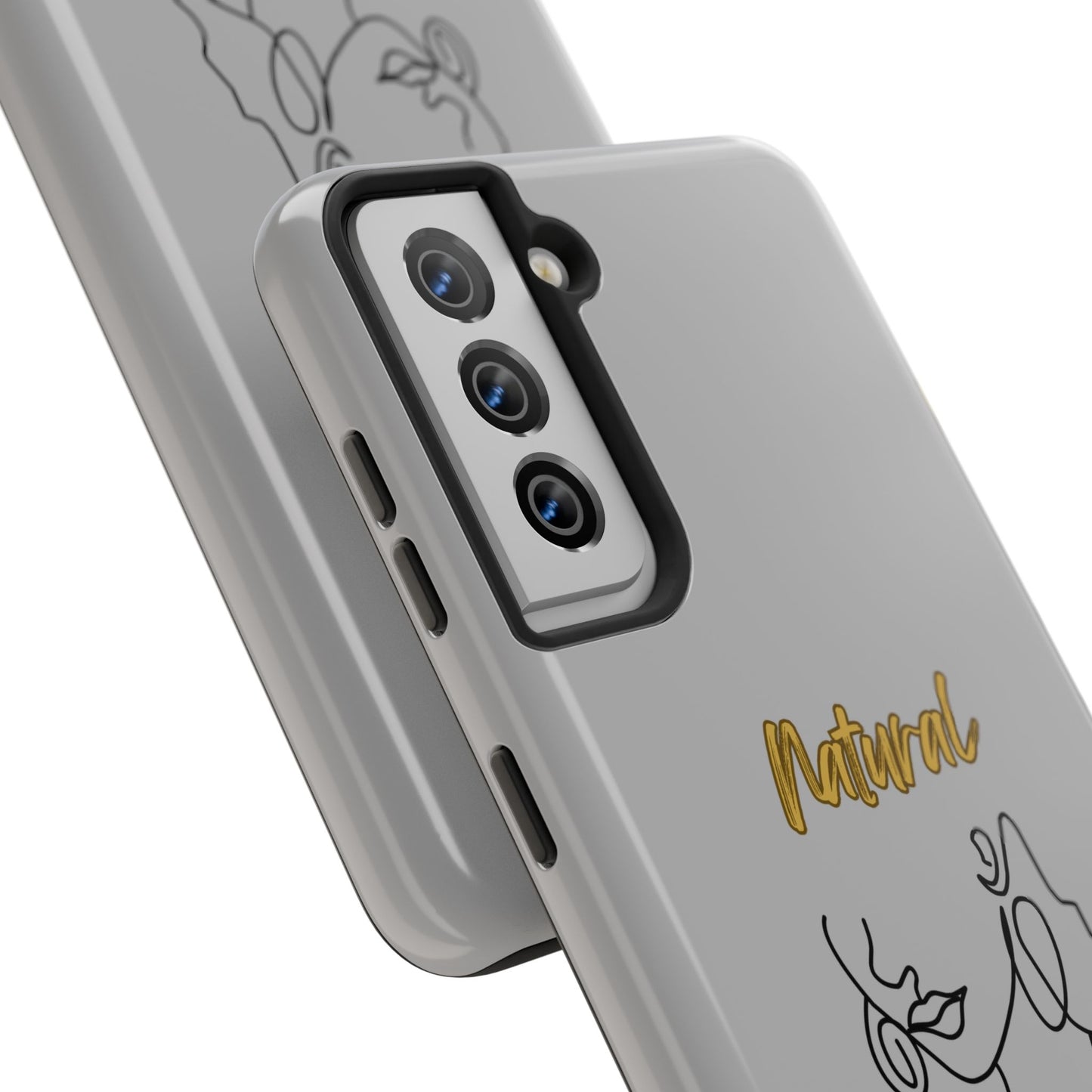 Natural Woman Lips (BL)Tough Phone Cases LIGHT GREY