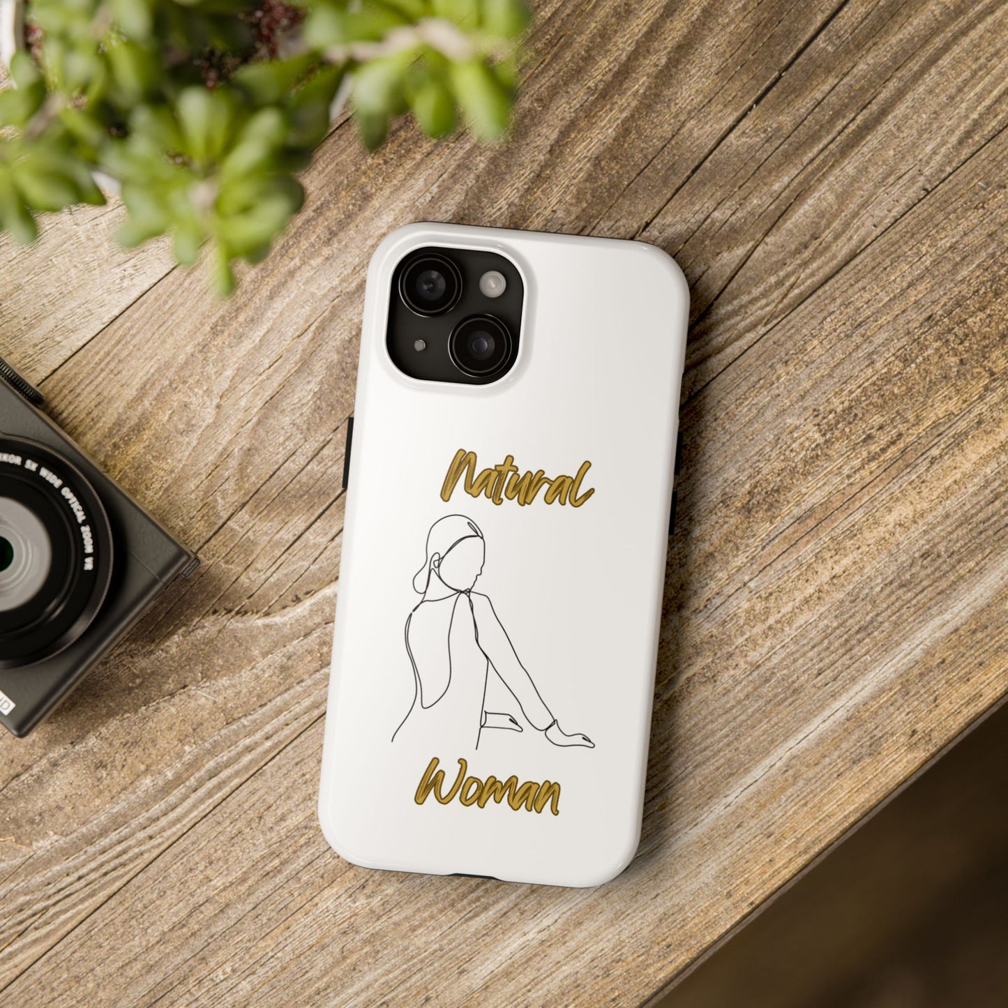 Natural Woman Hands Free (BL)Tough Phone Cases WHITE
