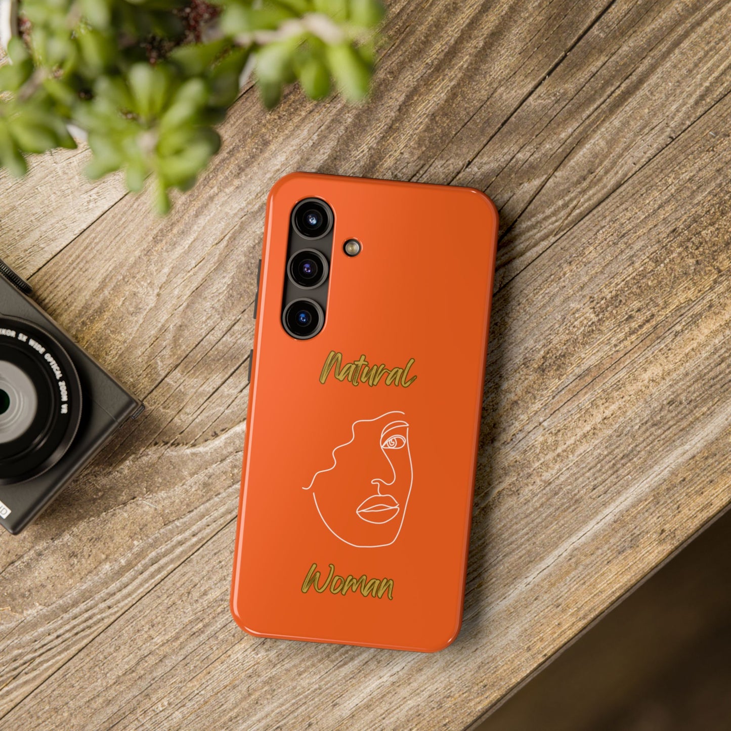 Natural Woman Peekaboo (WL)Tough Phone Cases ORANGE
