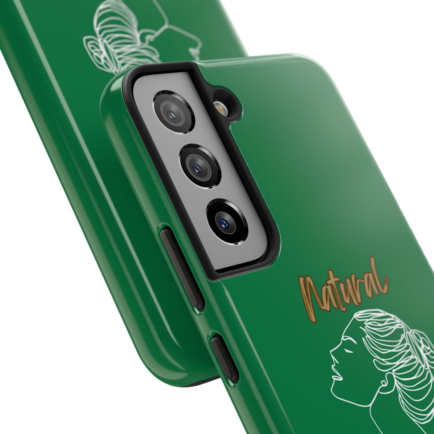 Natural Woman Wet Bun (WL) Tough Phone Cases DARK GREEN