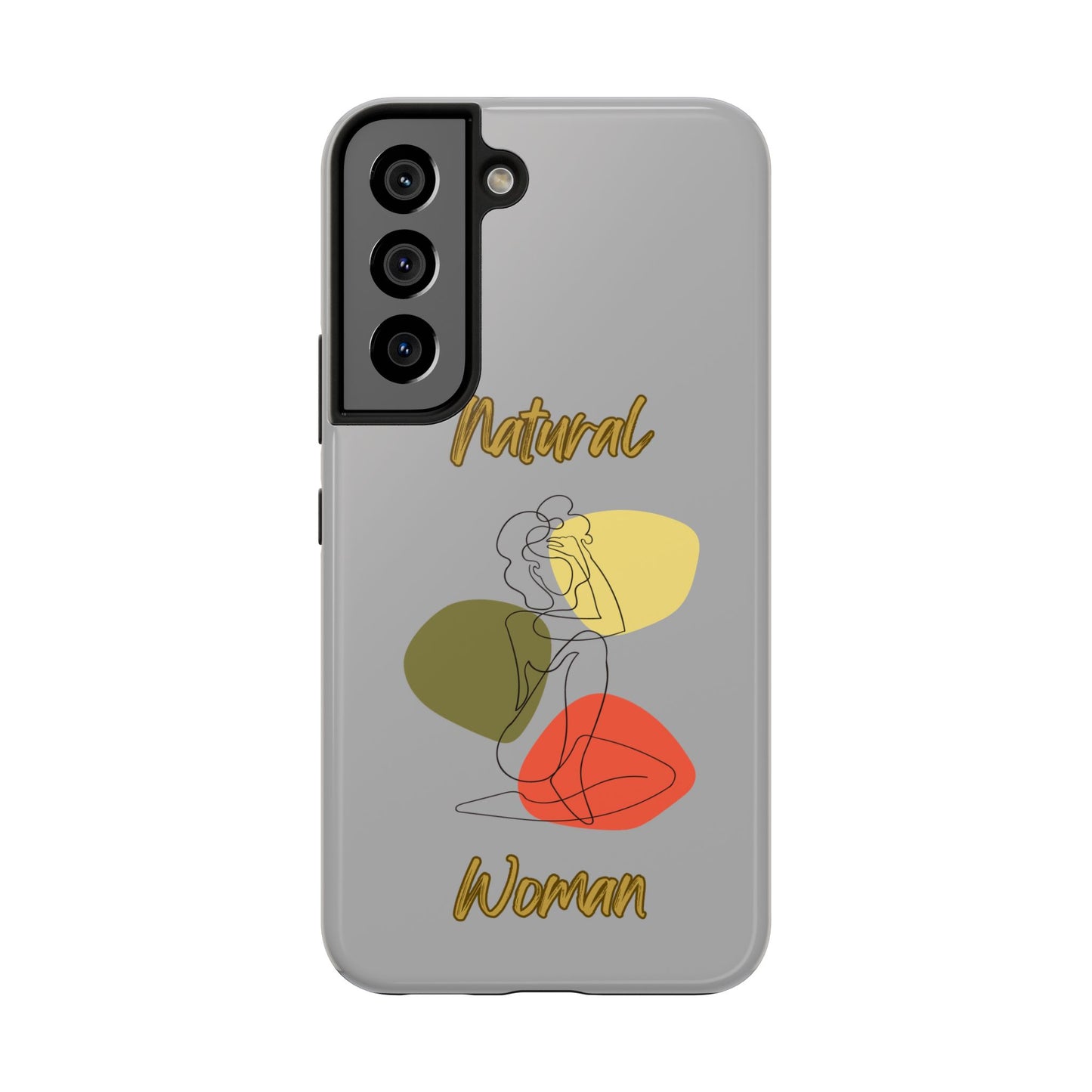 Natural Woman Colorful Pose (BL)Tough Phone Cases LIGHT GREY