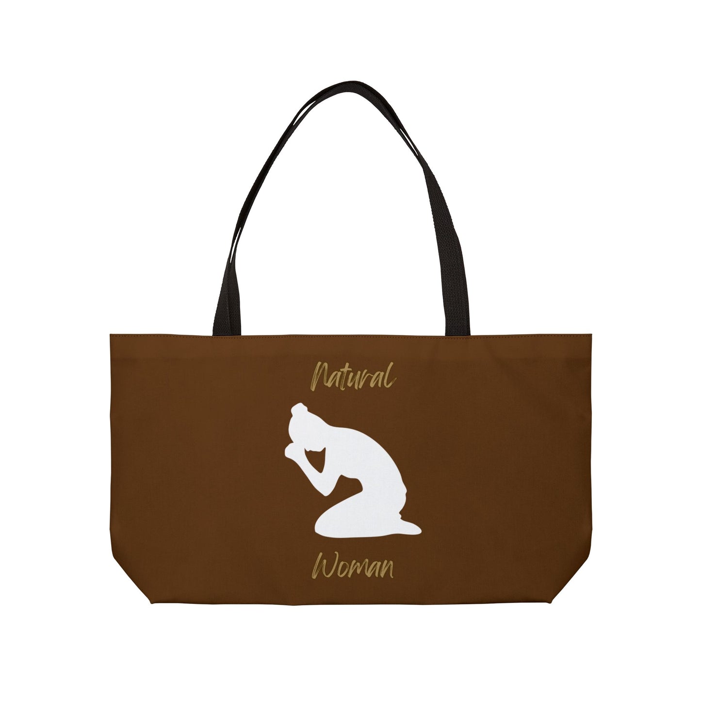 Natural Woman Pray (WL) Weekender Tote Bag BROWN