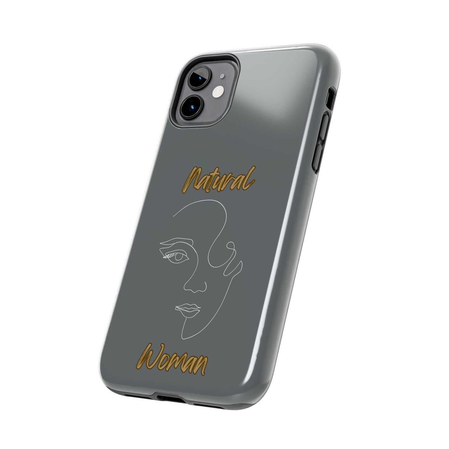 Natural Woman Looking (WL) Tough Phone Cases DARK GREY