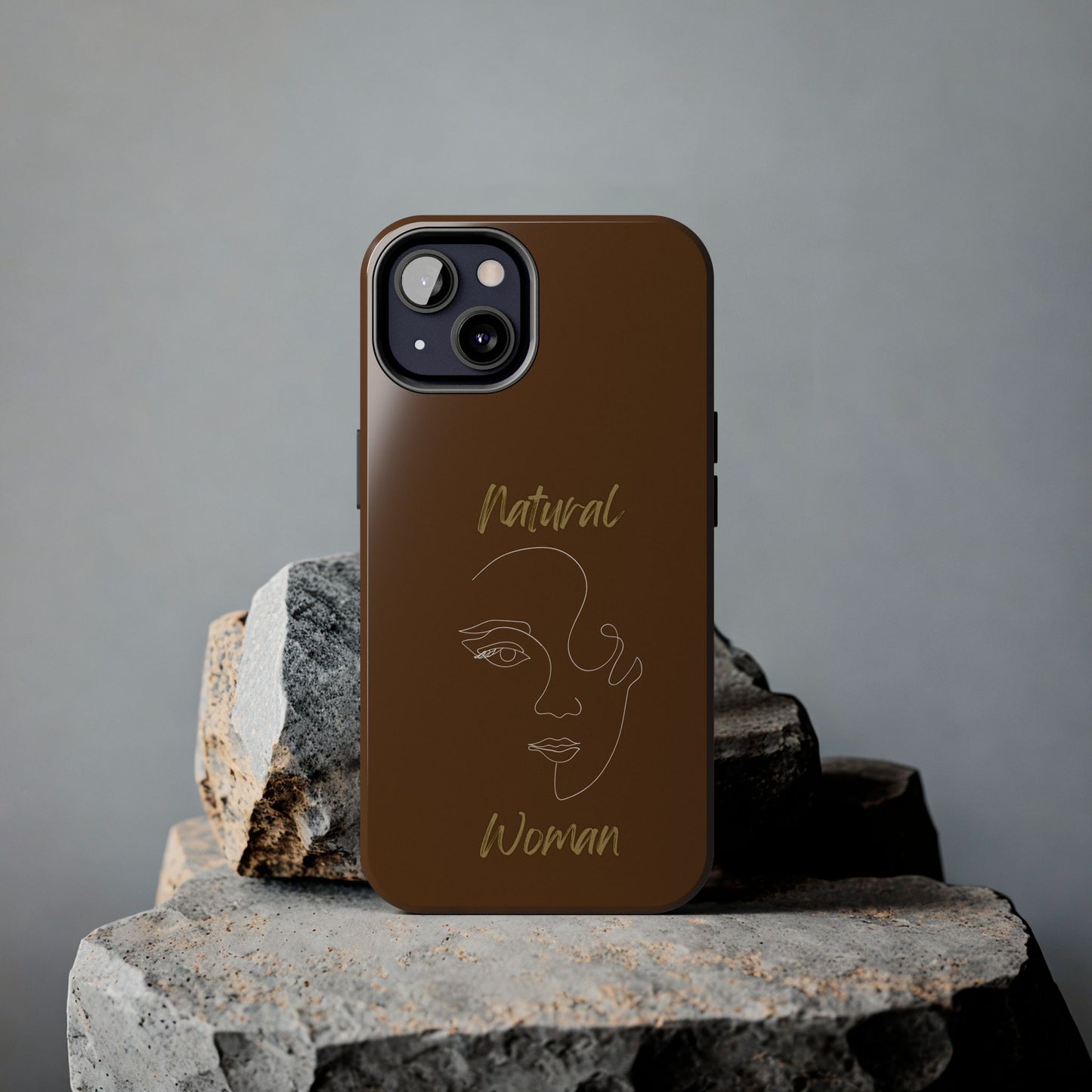 Natural Woman Looking (WL) Tough Phone Cases BROWN