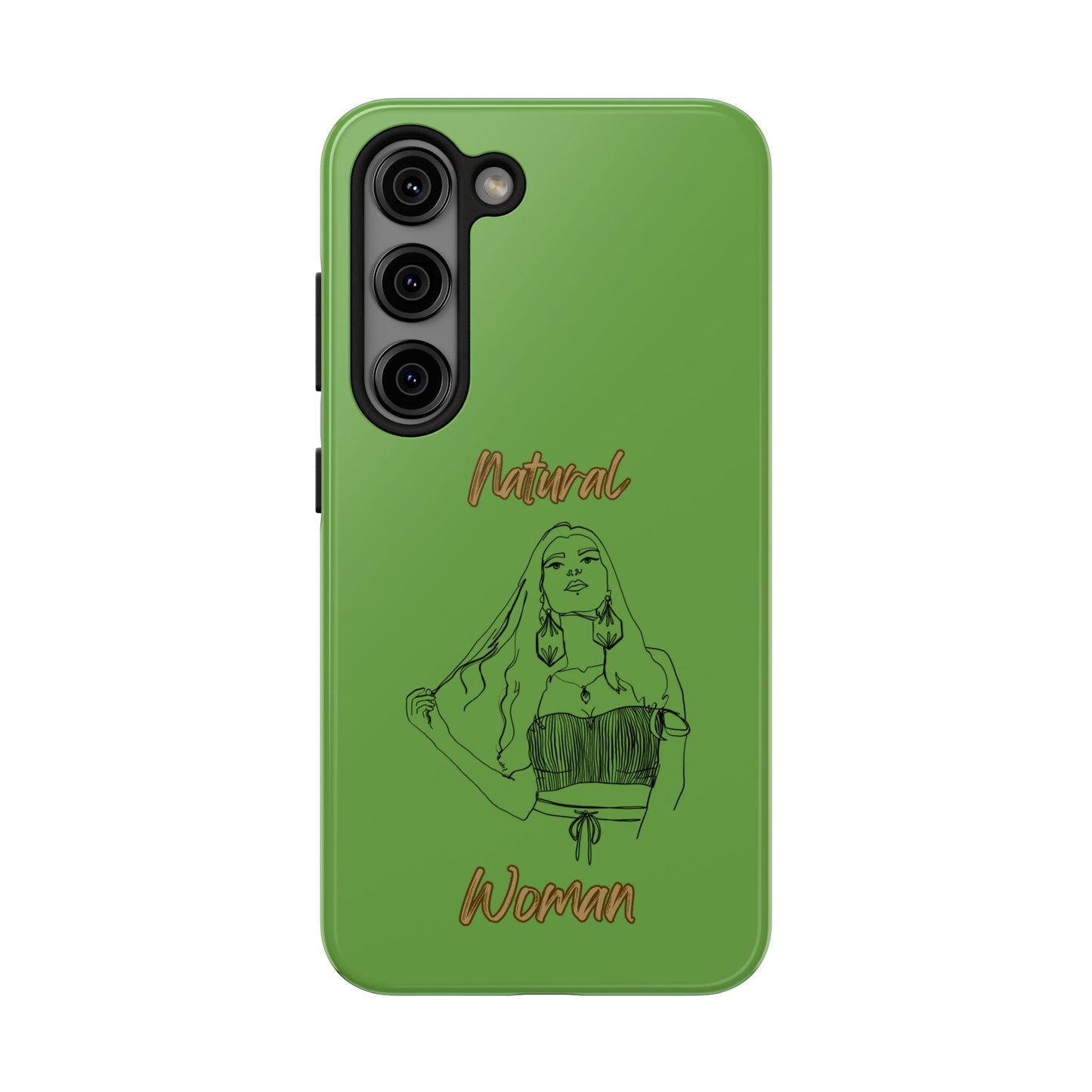 Natural Woman Thinking (BL)Tough Phone Cases GREEN