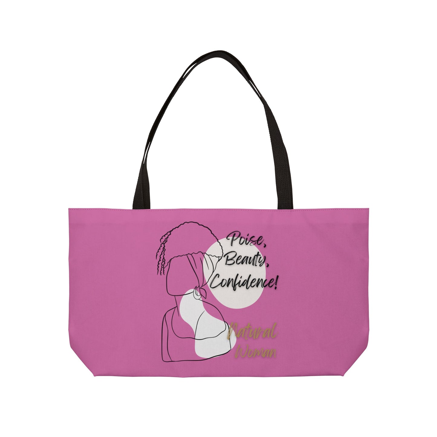 Natural Woman Puff (BL) Weekender Tote Bag LIGHT PINK