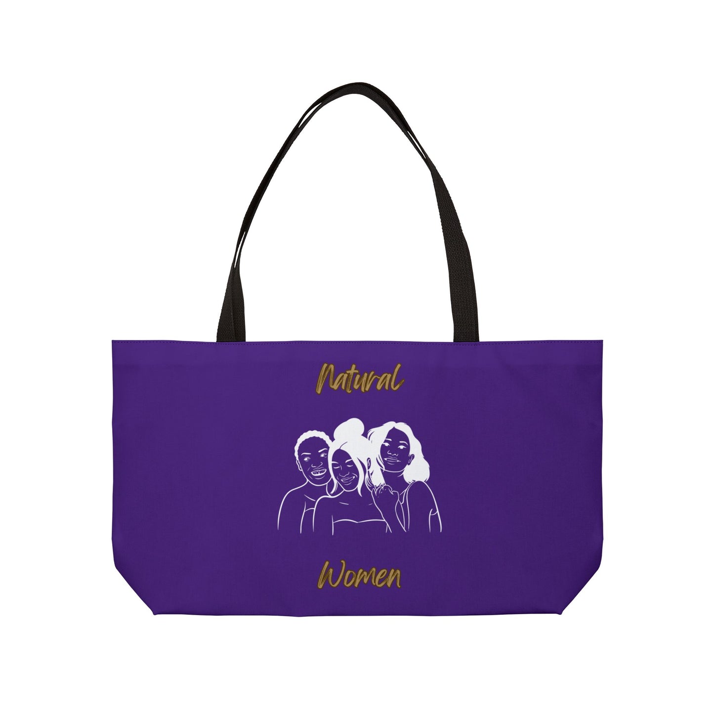 Natural Women Laughing Friends (WL) Weekender Tote Bag PURPLE
