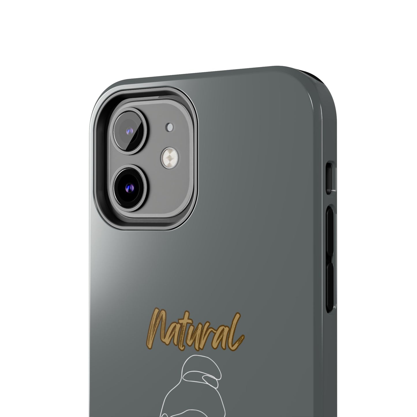 Natural Woman Sassy Bun (WL) Tough Phone Cases DARK GREY