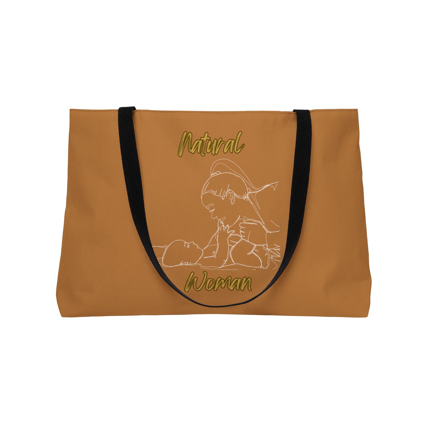 Natural Woman New Life (WL) Weekender Tote Bag LIGHT BROWN
