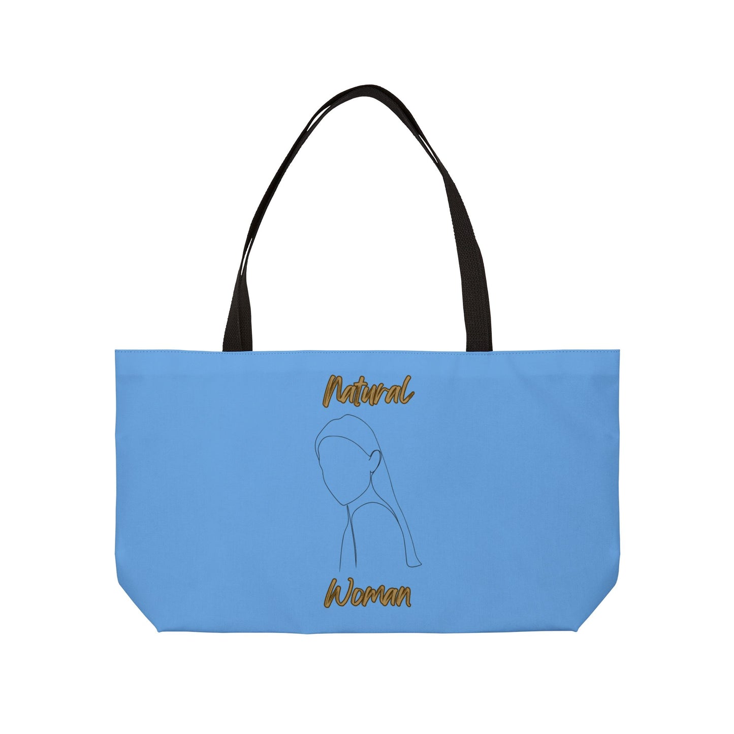 Natural Woman Tilted Look (BL) Weekender Tote Bag LIGHT BLUE