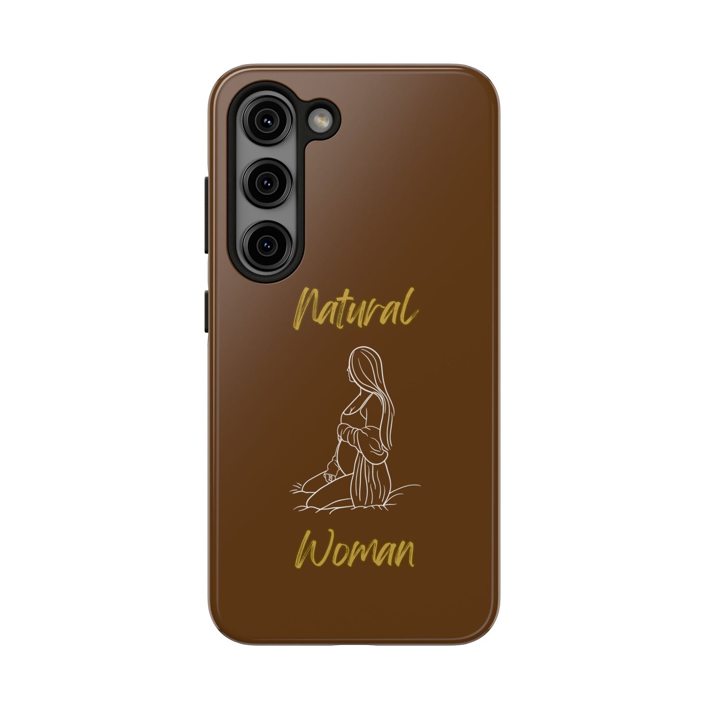 Natural Woman Expecting (WL)Tough Phone Cases BROWN