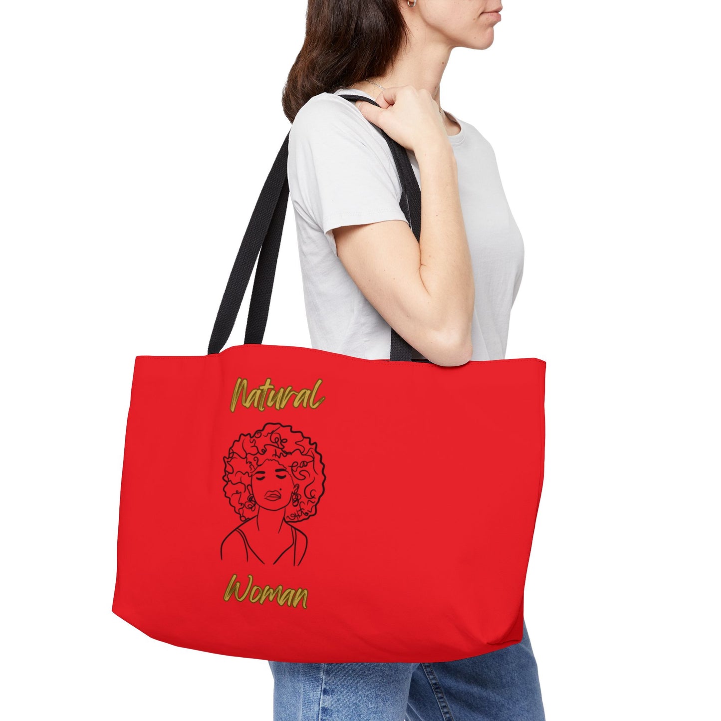 Natural Woman All About Me (BL) Weekender Tote Bag RED