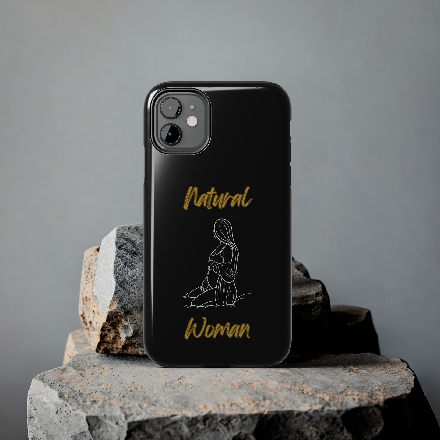 Natural Woman Expecting (WL)Tough Phone Cases BLACK
