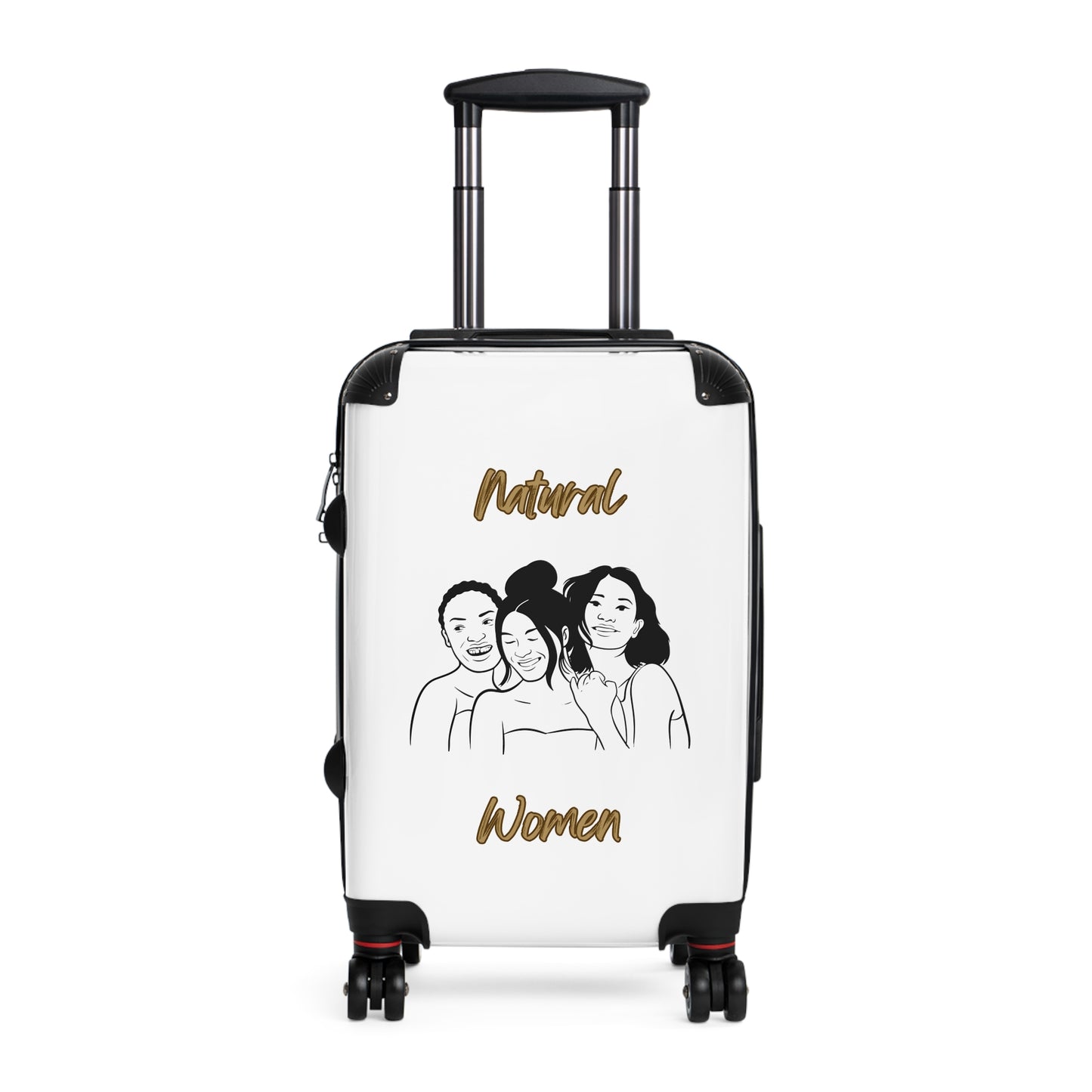 Natural Woman Laughing Friends (BL) Suitcase WHITE