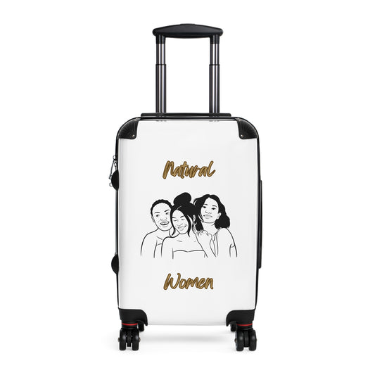 Natural Woman Laughing Friends (BL) Suitcase WHITE