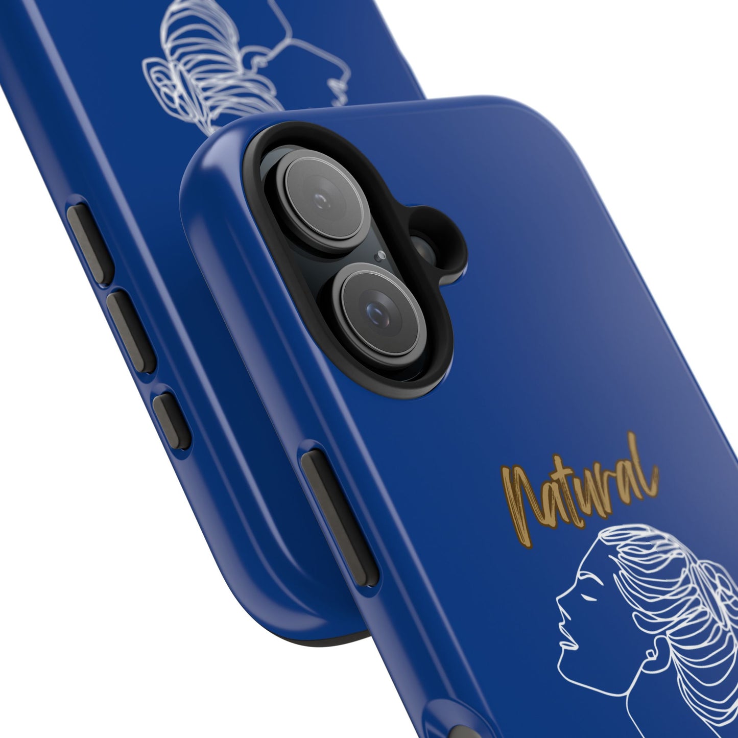 Natural Woman Wet Bun (WL) Tough Phone Cases DARK BLUE