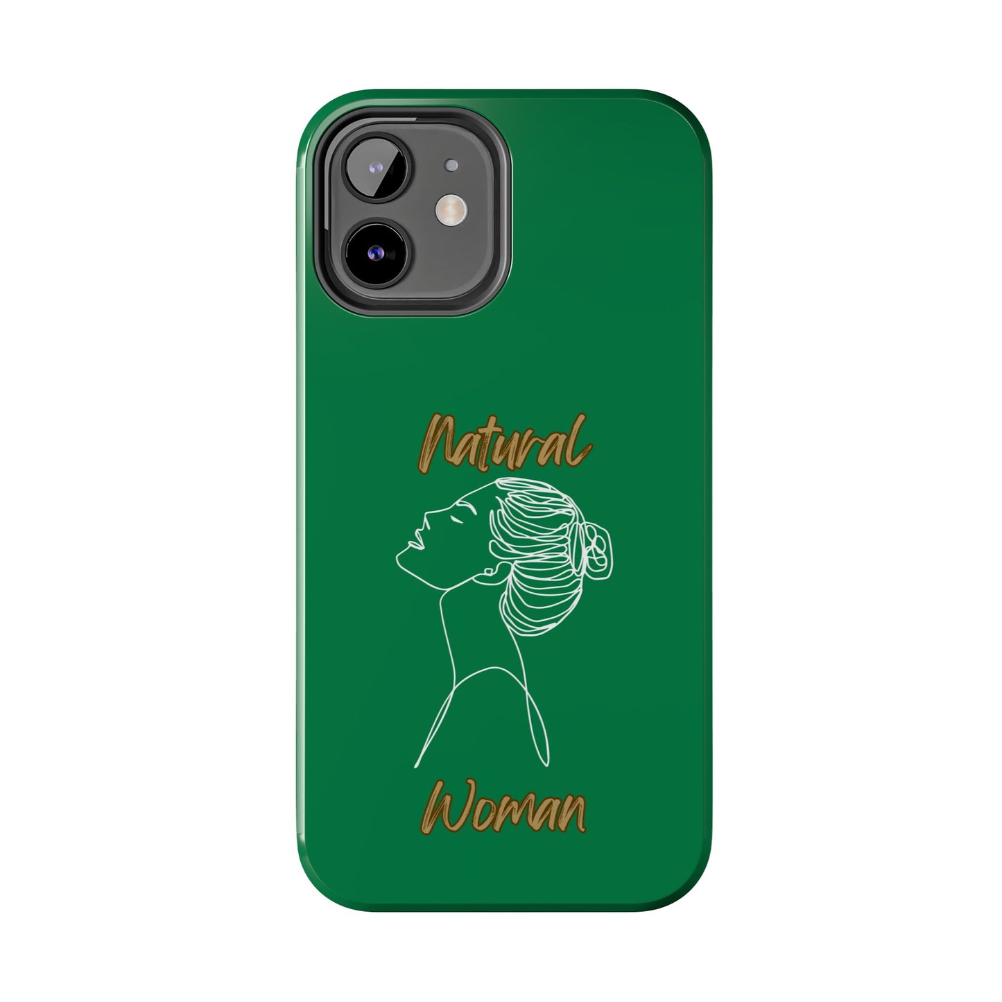 Natural Woman Wet Bun (WL) Tough Phone Cases DARK GREEN
