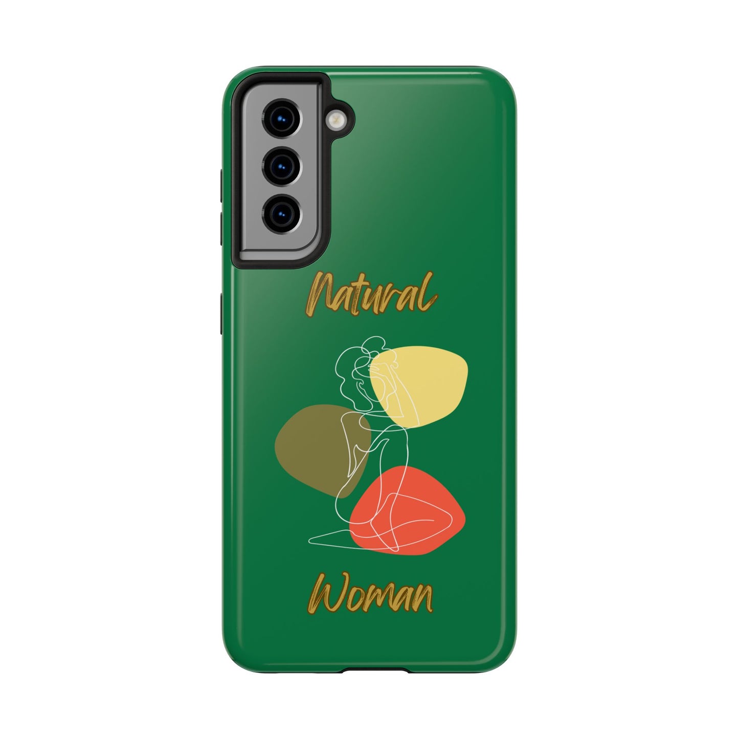 Natural Woman Colorful Pose (WL)Tough Phone Cases DARK GREEN
