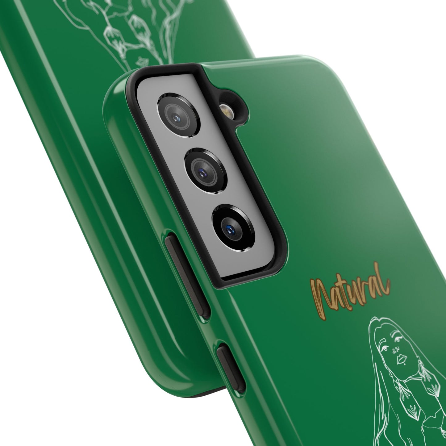 Natural Woman Thinking (WL)Tough Phone Cases DARK GREEN