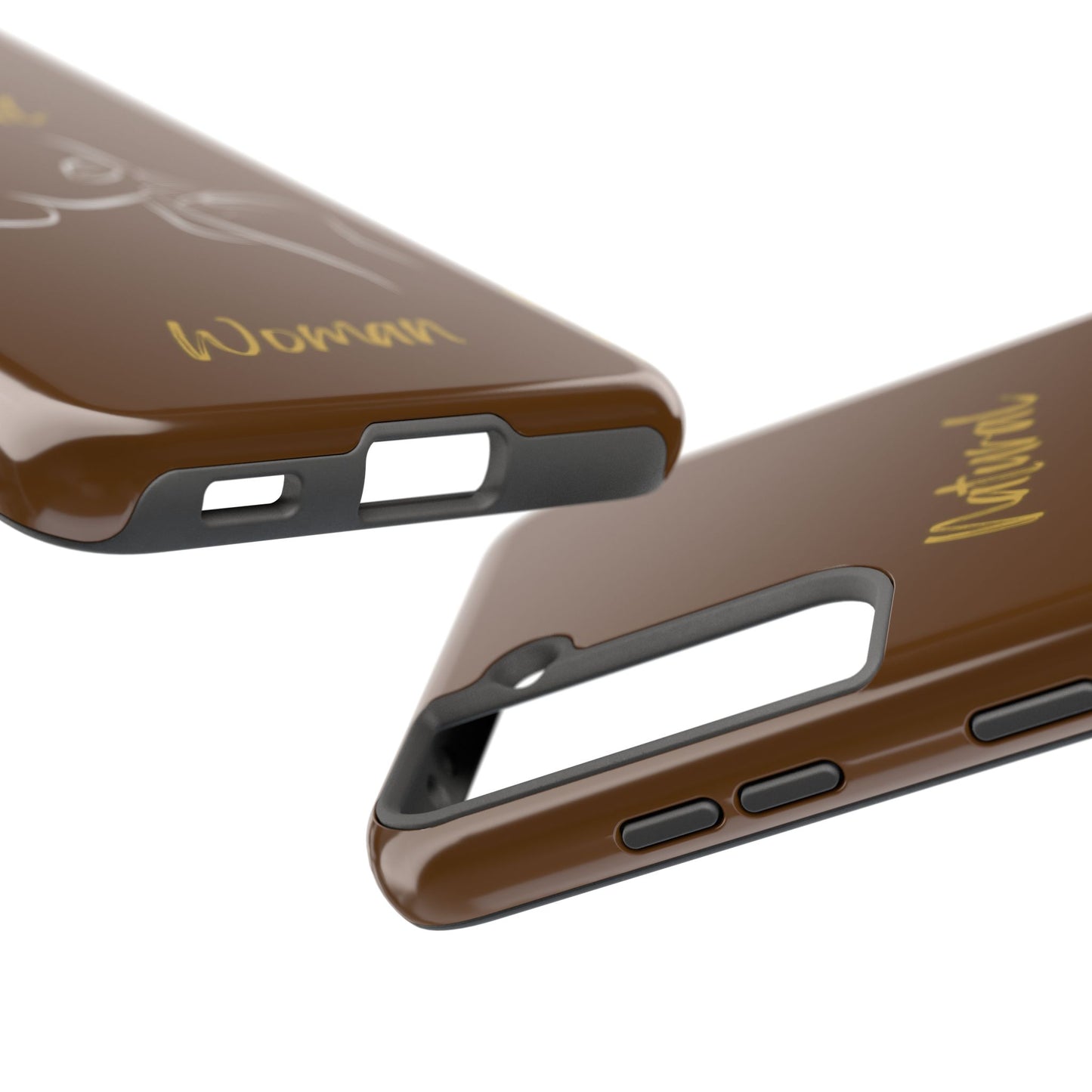 Natural Woman Chin Up (WL)Tough Phone Cases BROWN