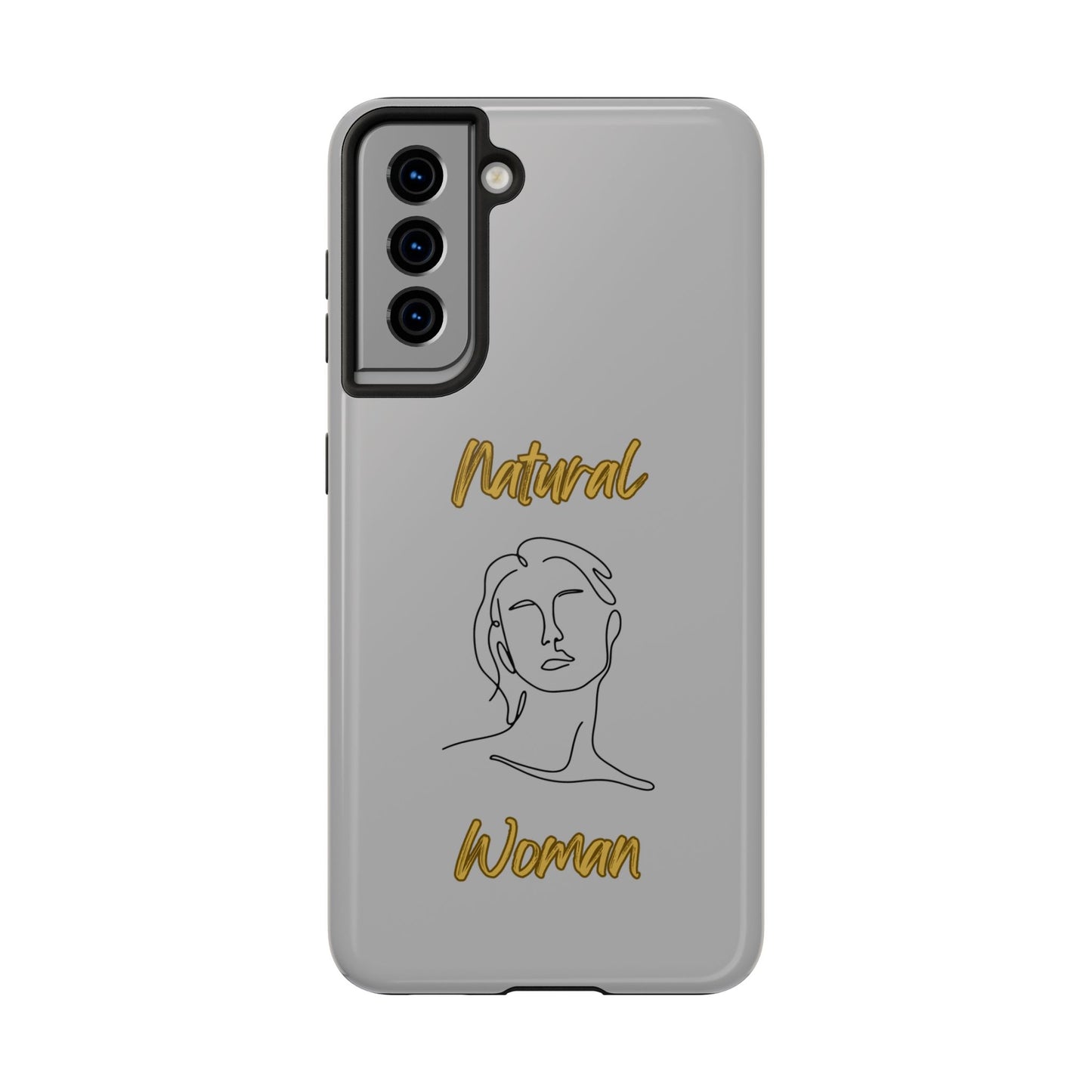 Natural Woman Hello (BL)Tough Phone Cases LIGHT GREY