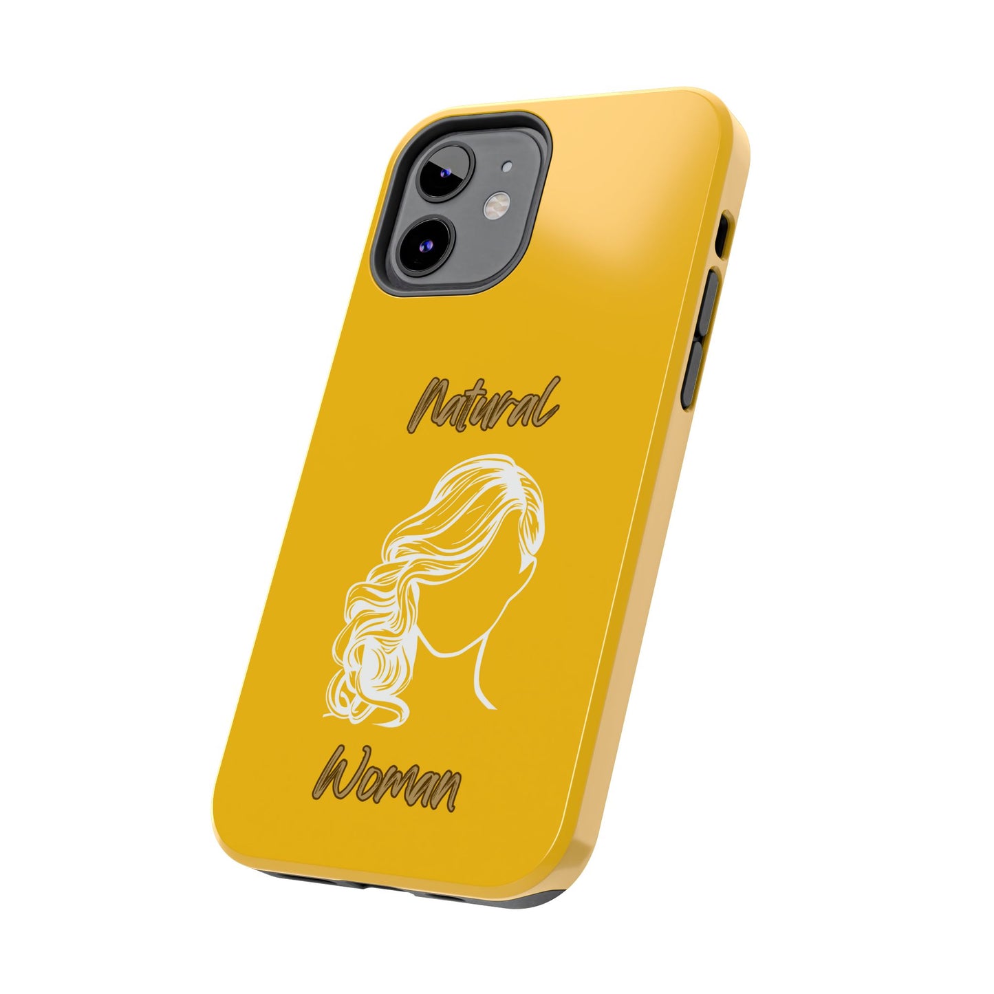 Natural Woman Long Curl (WL)Tough Phone Cases YELLOW