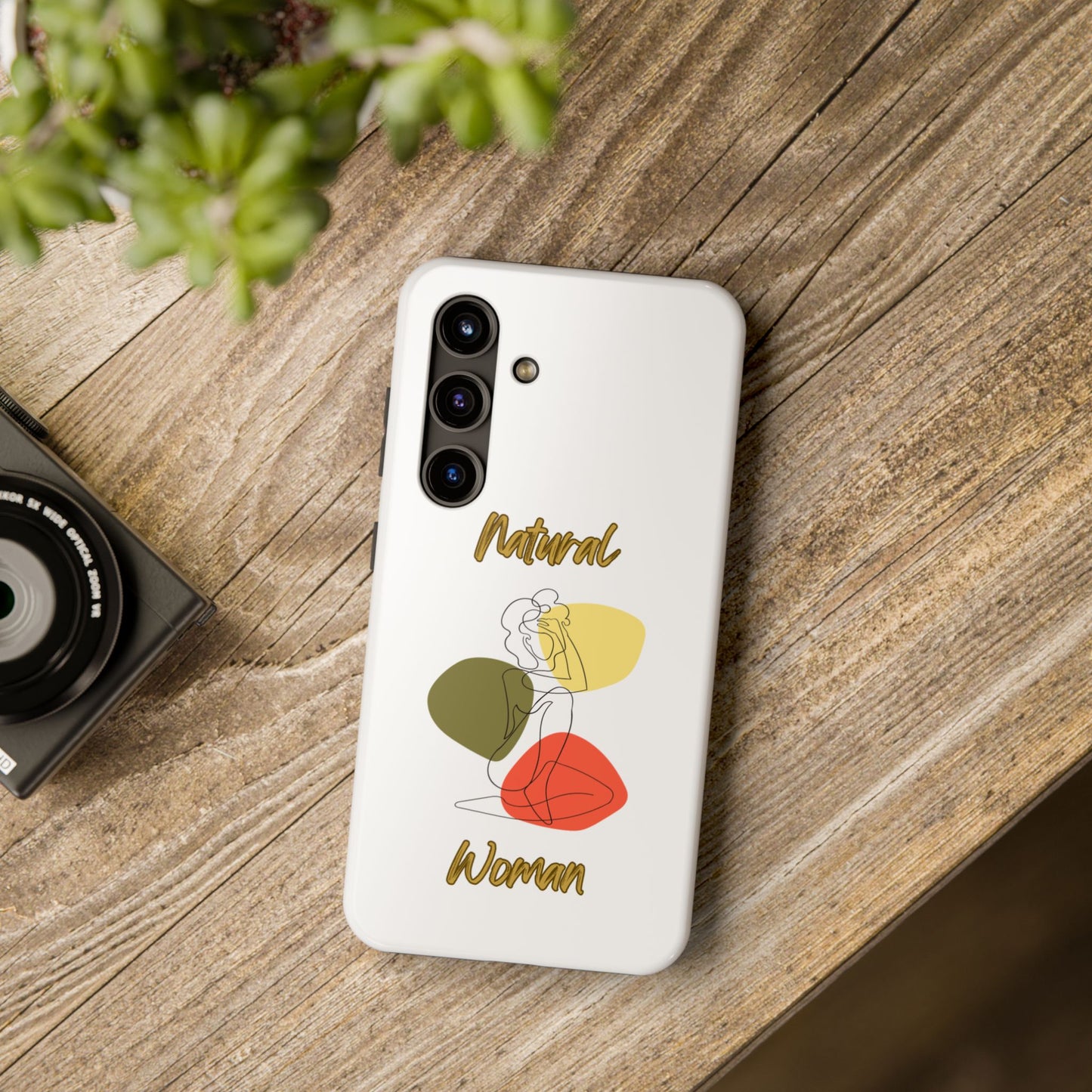 Natural Woman Colorful Pose (BL)Tough Phone Cases WHITE