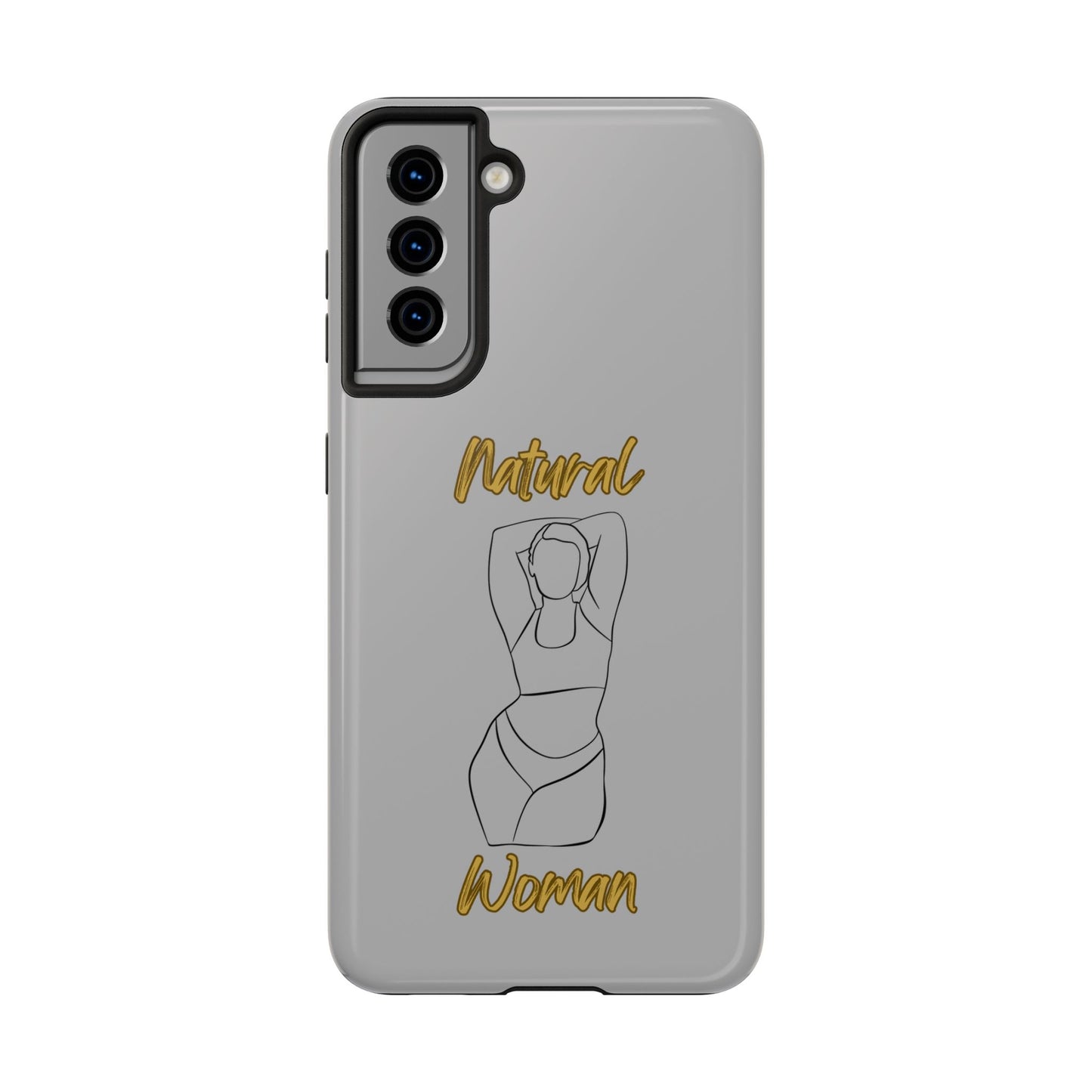 Natural Woman I Love Me (BL)Tough Phone Cases LIGHT GREY