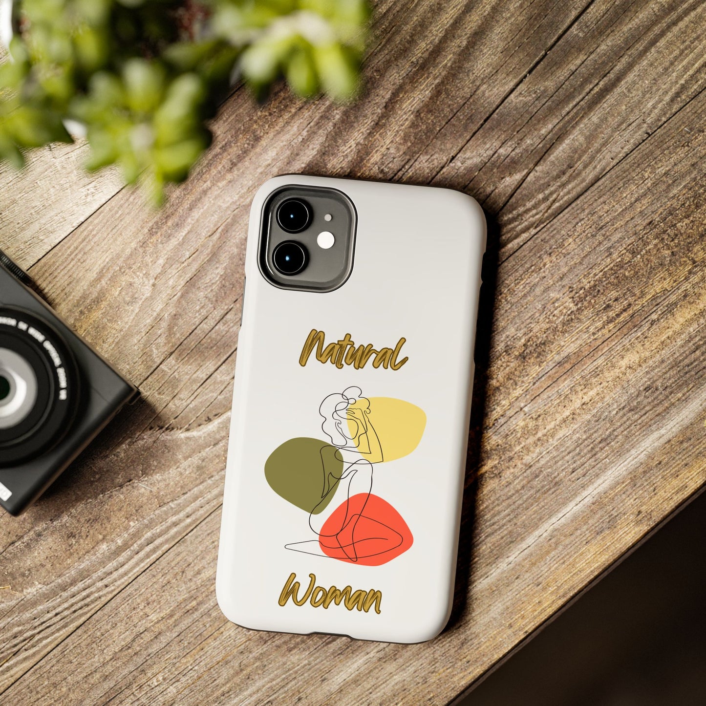 Natural Woman Colorful Pose (BL)Tough Phone Cases WHITE