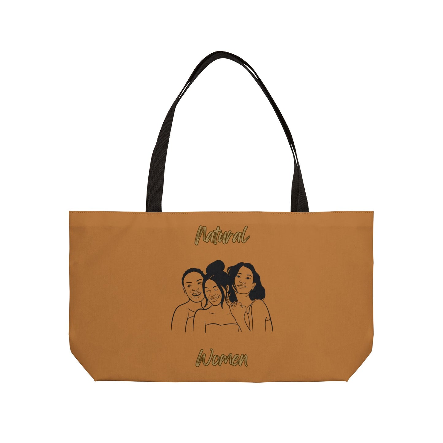 Natural Women Laughing Friends (BL) Weekender Tote Bag LIGHT BROWN