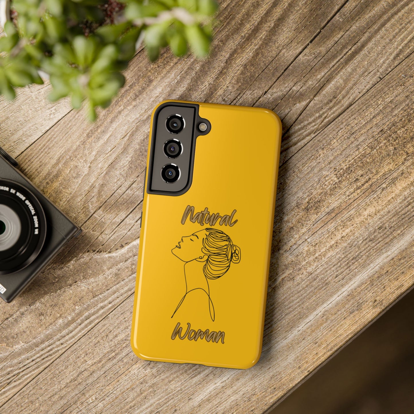 Natural Woman Wet Bun (BL) Tough Phone Cases YELLOW
