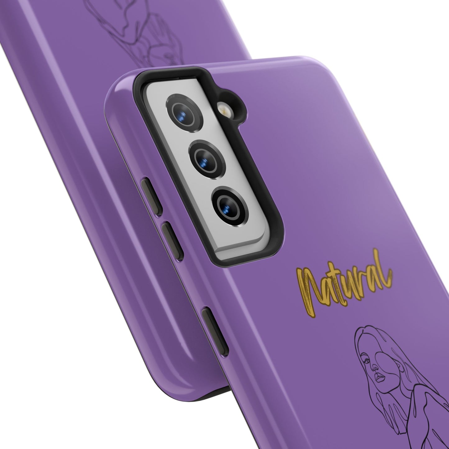 Natural Woman Care Free (BL)Tough Phone Cases LIGHT PURPLE