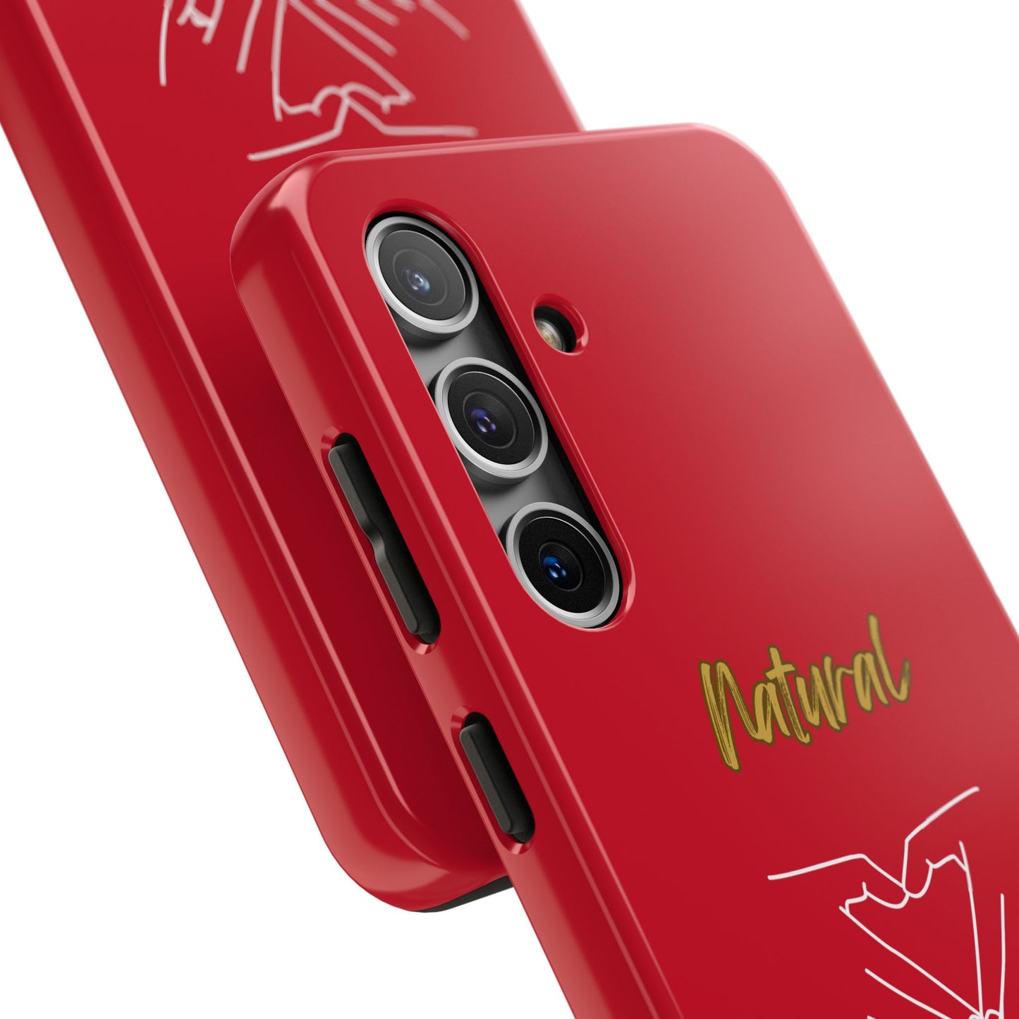 Natural Woman I Love You (WL)Tough Phone Cases DARK RED