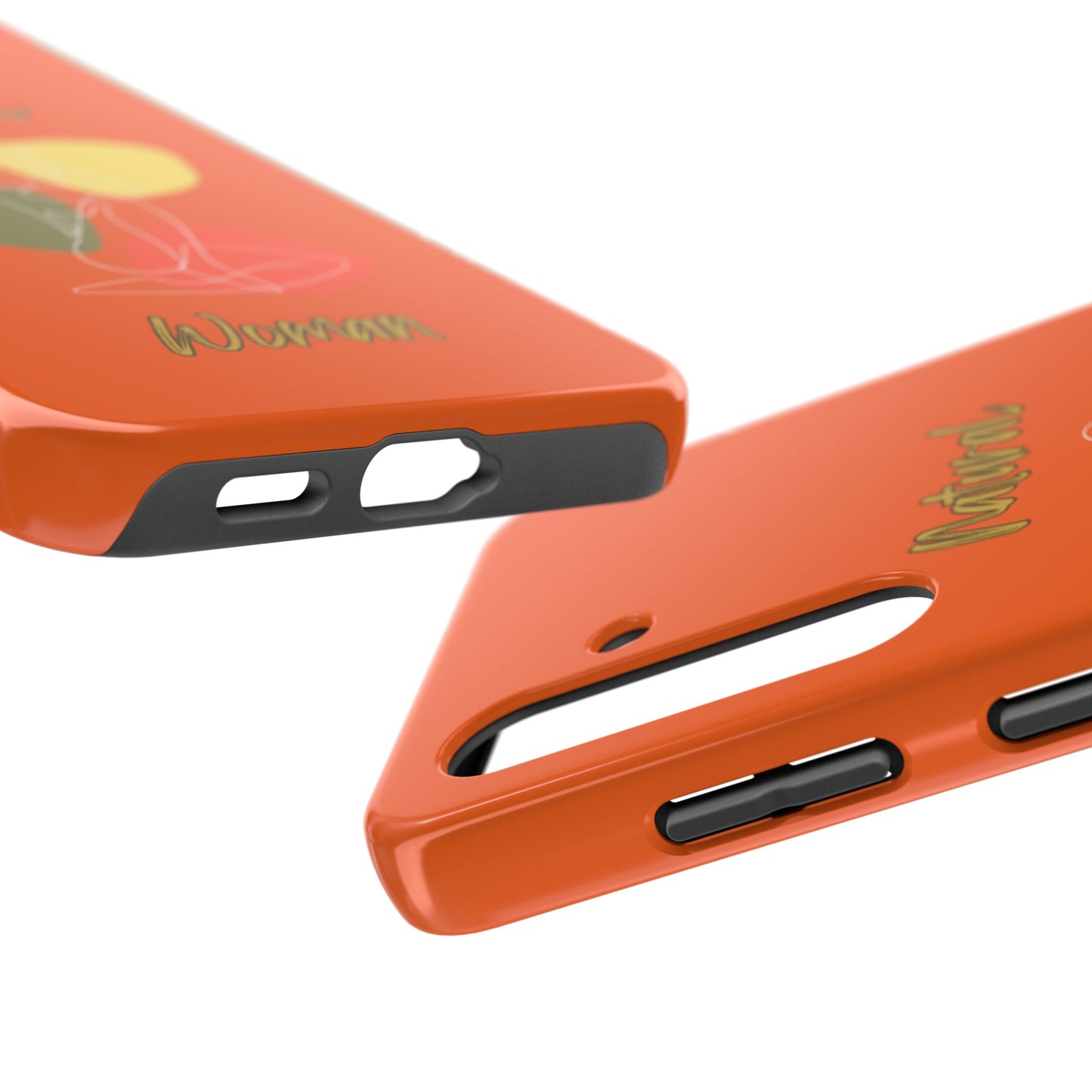 Natural Woman Colorful Pose (WL)Tough Phone Cases ORANGE
