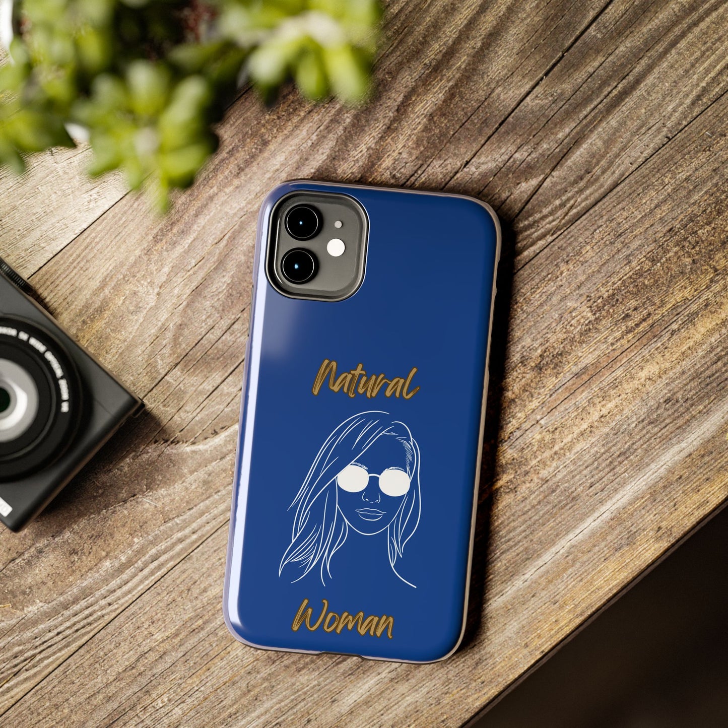Natural Woman Shades (WL)Tough Phone Cases DARK BLUE