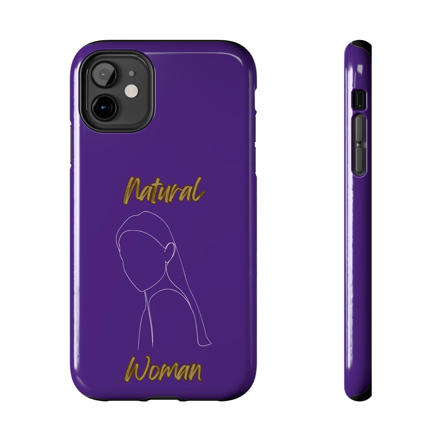 Natural Woman Tilted Look (WL) Tough Phone Cases PURPLE