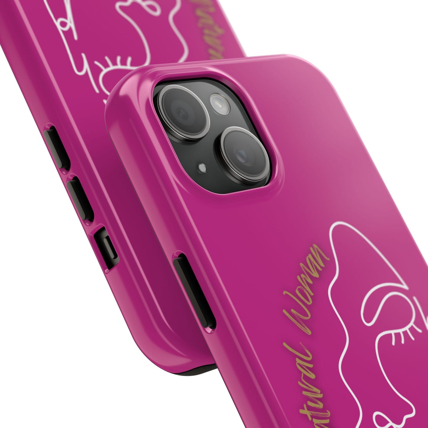Natural Woman Half Face (WL)Tough Phone Case PINK