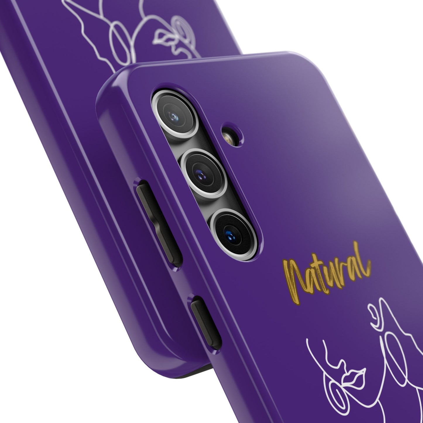 Natural Woman Lips (WL)Tough Phone Cases PURPLE