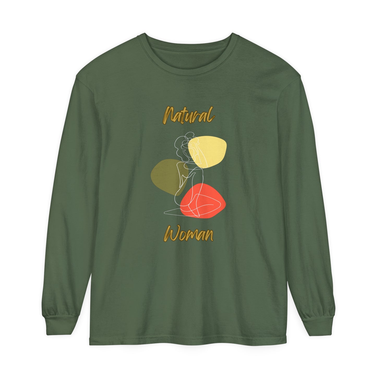 Natural Woman Colorful Pose (WL) Long Sleeve T-Shirt