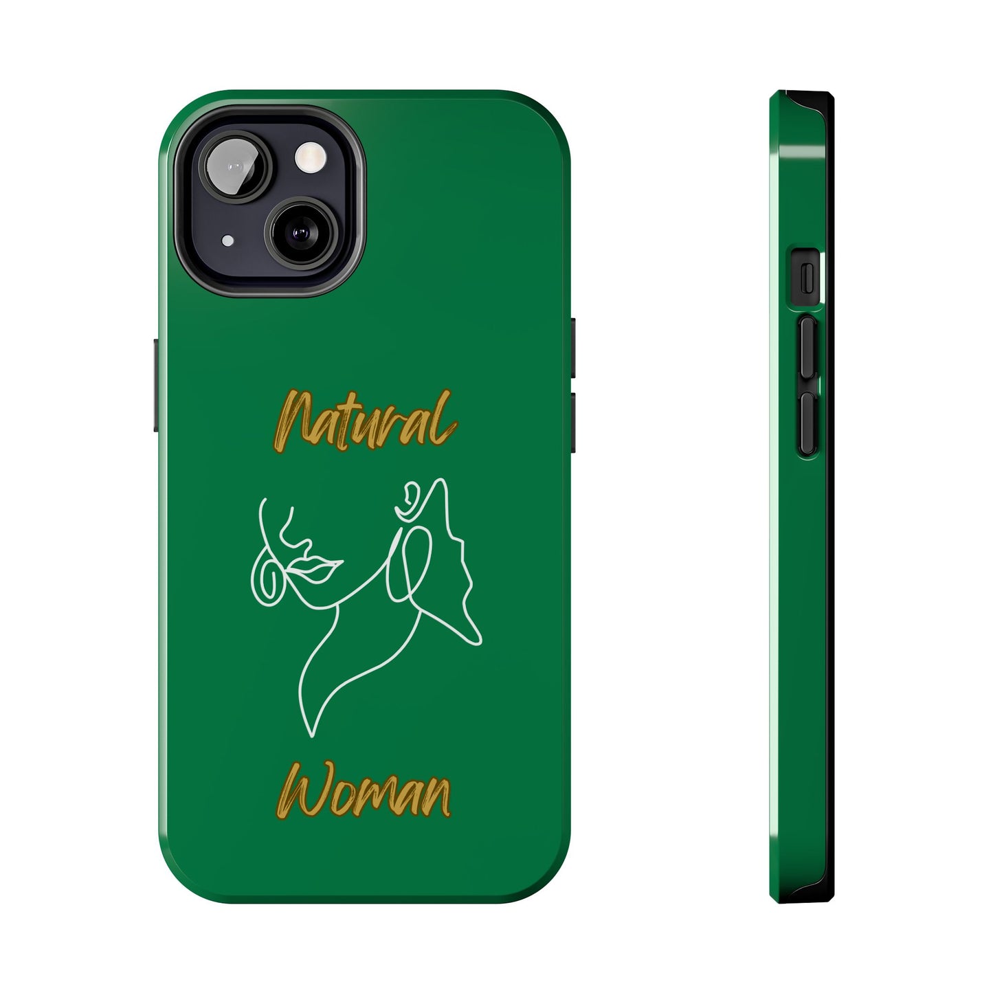 Natural Woman Lips (WL)Tough Phone Cases DARK GREEN