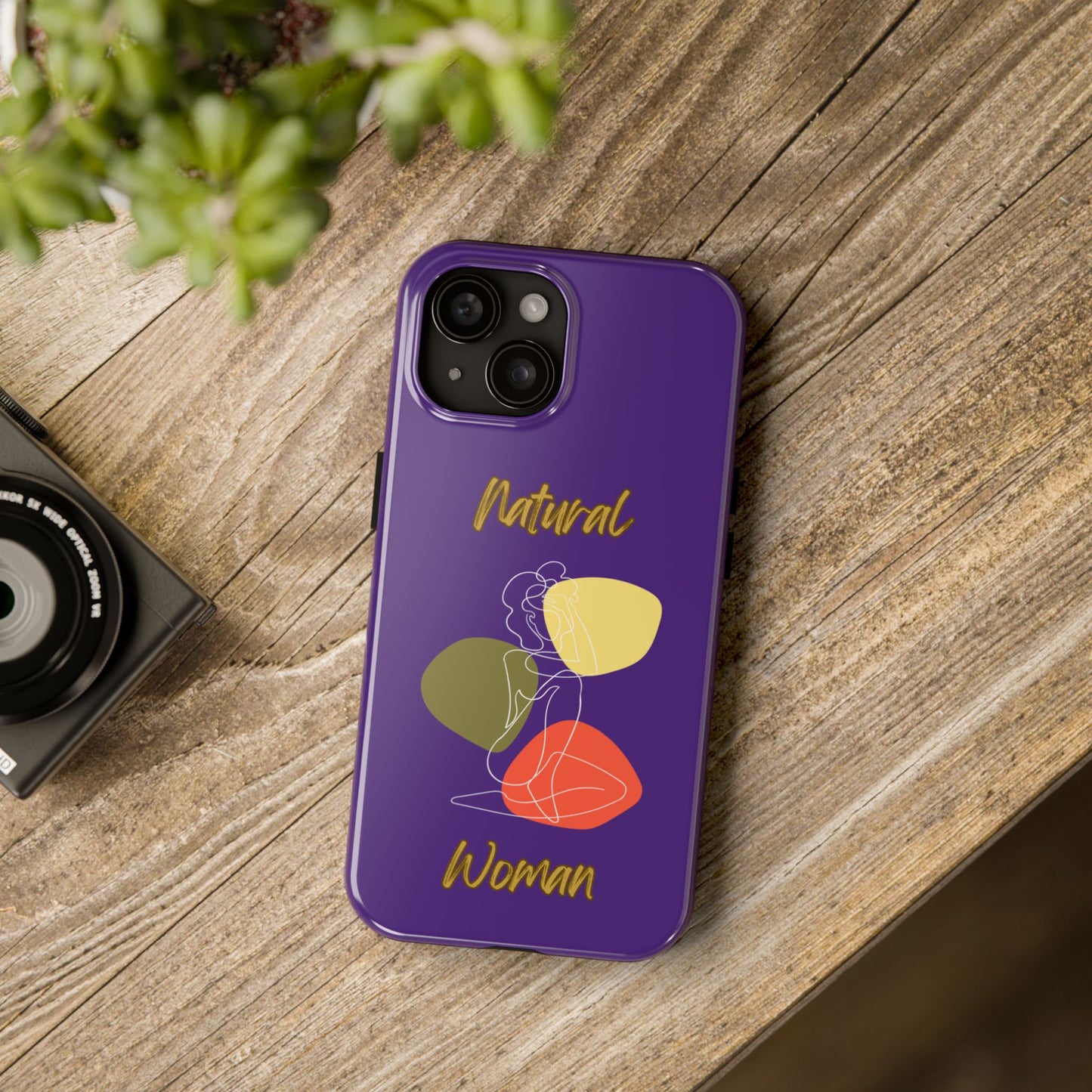 Natural Woman Colorful Pose (WL)Tough Phone Cases PURPLE