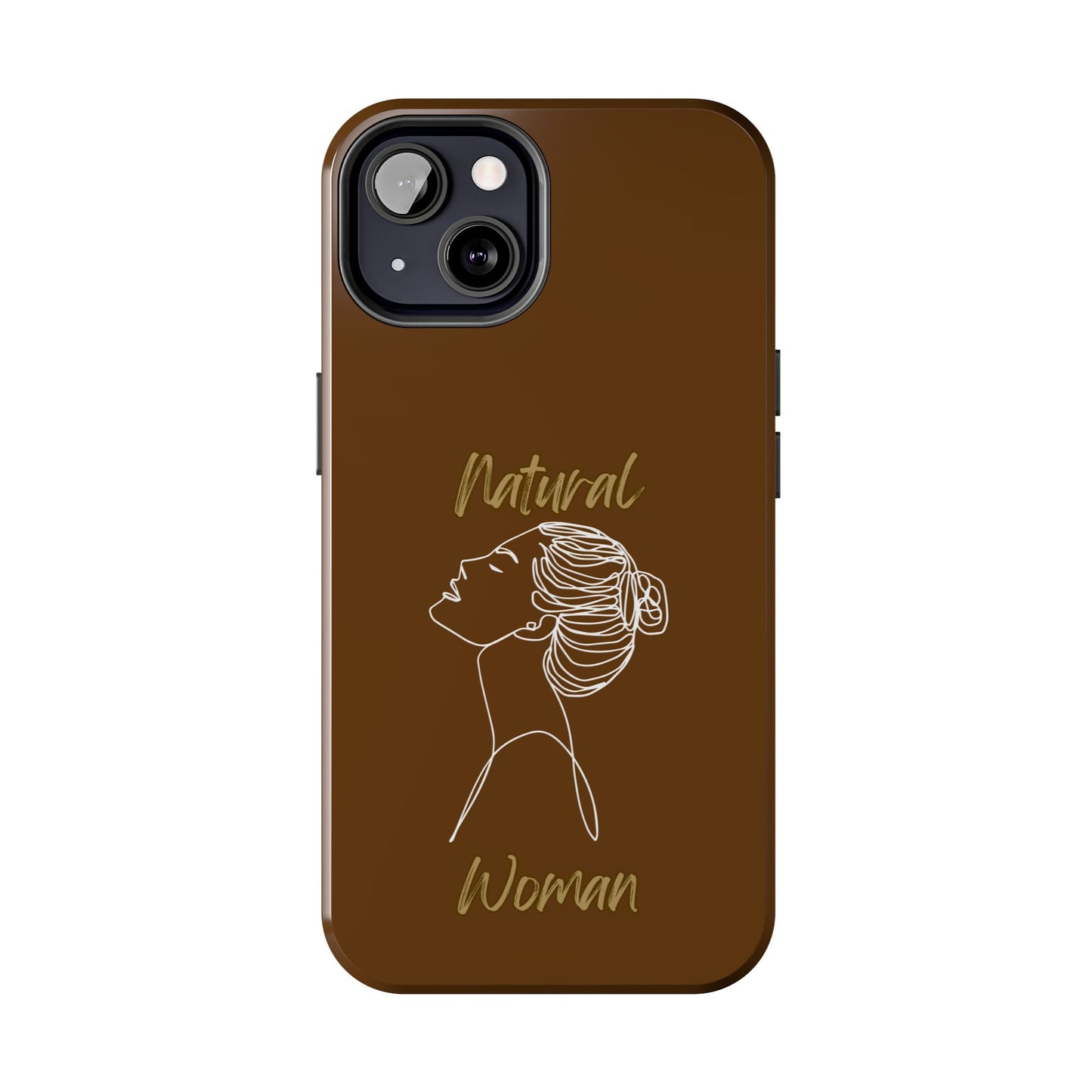 Natural Woman Wet Bun (WL) Tough Phone Cases BROWN