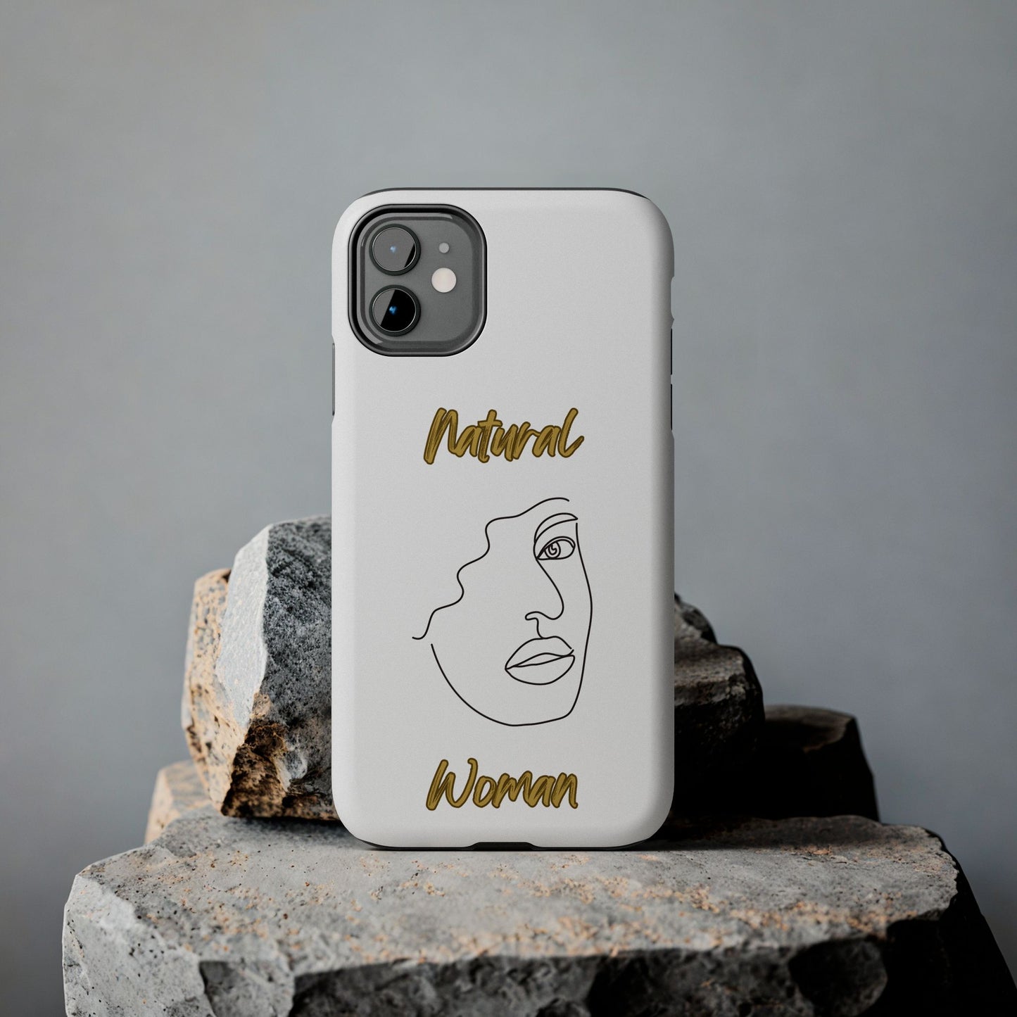 Natural Woman Peekaboo (BL)Tough Phone Cases WHITE