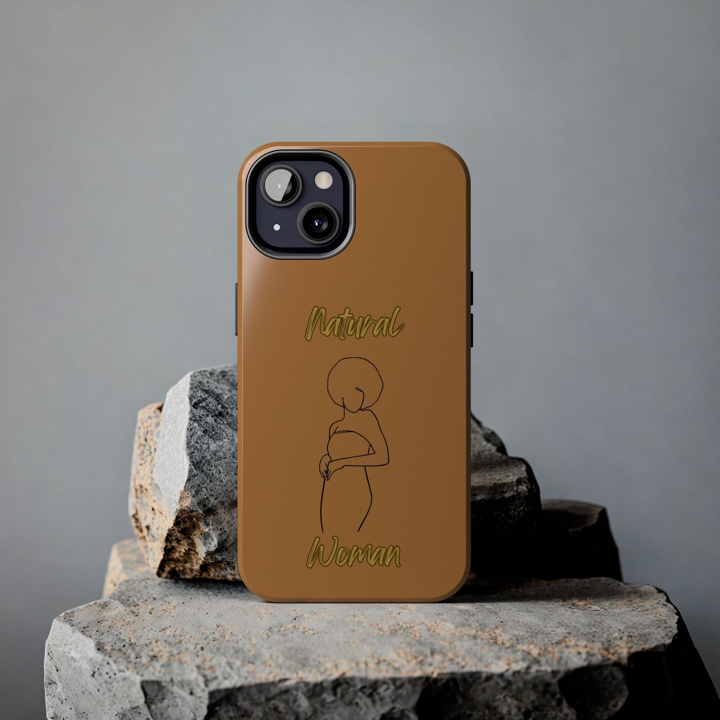 Natural Woman Sho Nuff (BL)Tough Phone Cases LIGHT BROWN