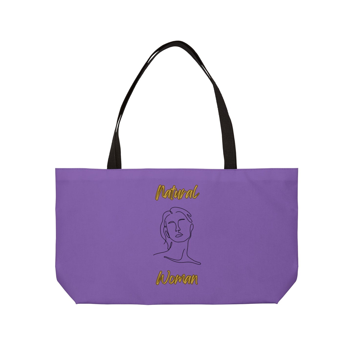Natural Woman Hello (BL) Weekender Tote Bag LIGHT PURPLE