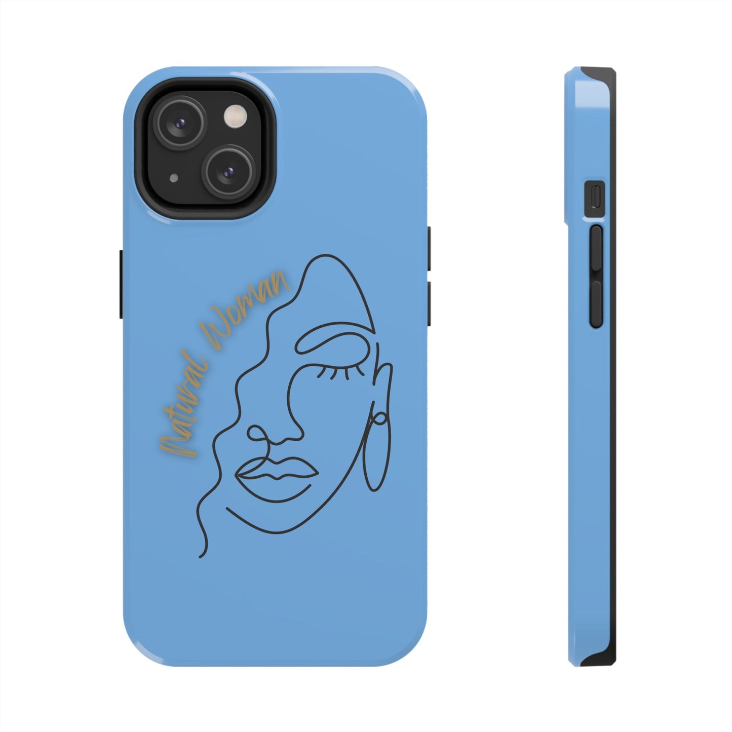 Natural Woman Half Face (BL)Tough Phone Case LIGHT BLUE
