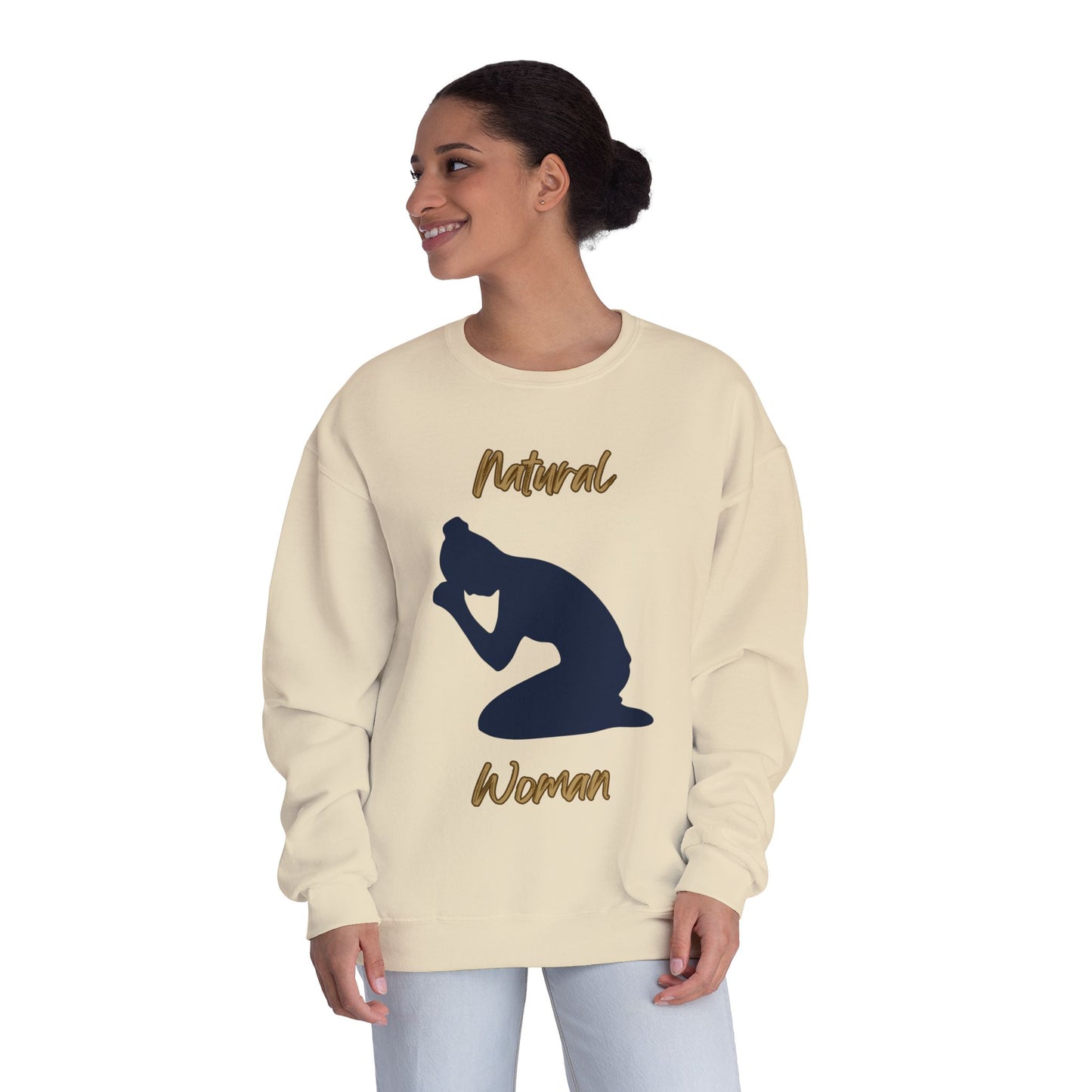 Natural Woman Pray (BL) Crewneck Sweatshirt