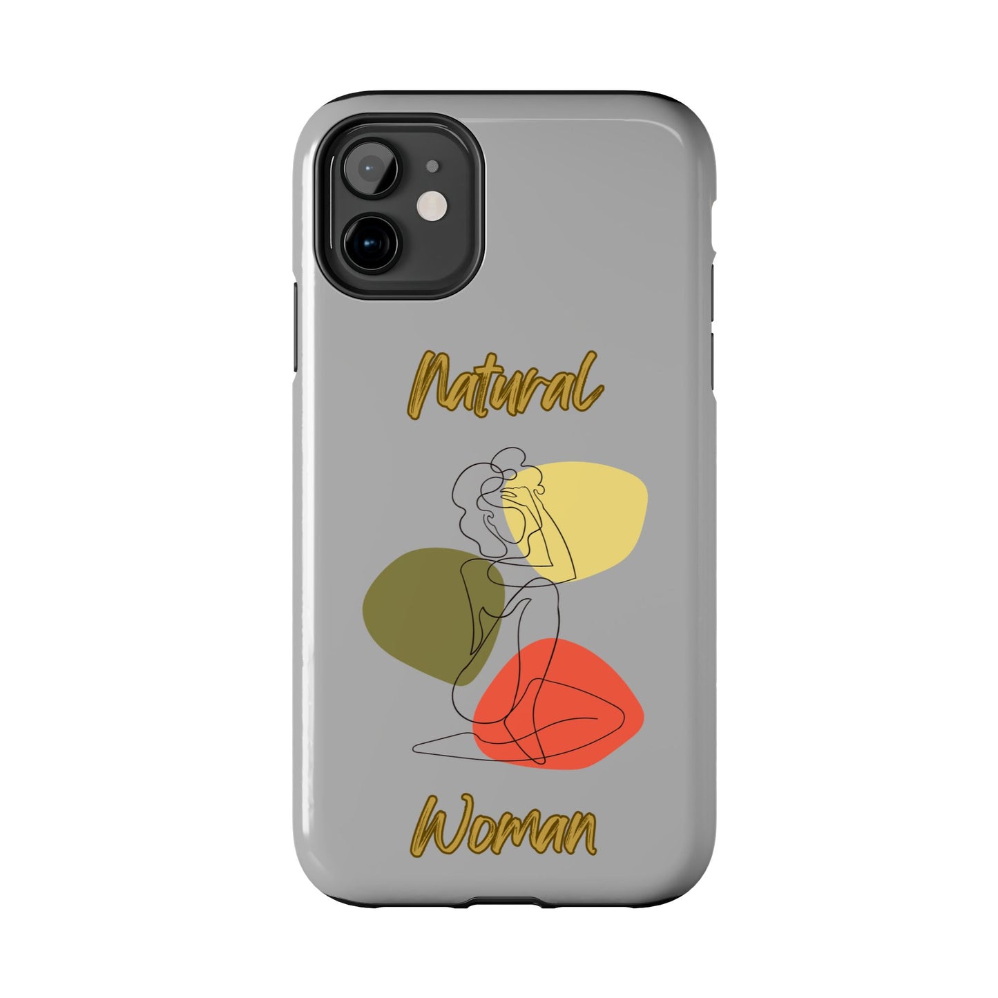 Natural Woman Colorful Pose (BL)Tough Phone Cases LIGHT GREY