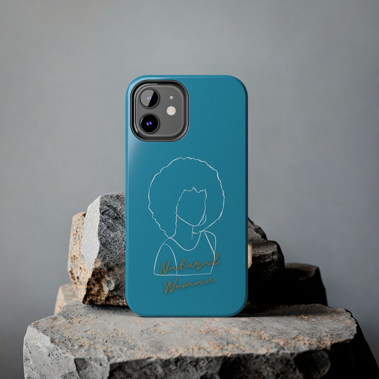 Natural Woman Afro (WL)Tough Phone Cases TURQUOISE